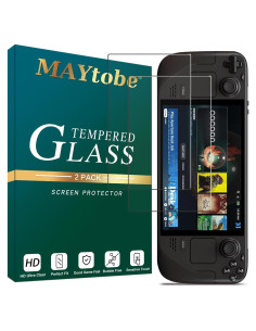 MAYtobe Protector de Pantalla para Steam Deck Oled 7" Vidrio Templado