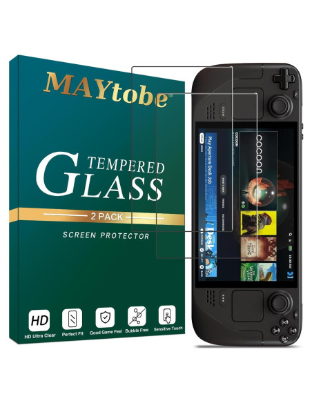MAYtobe Protector de Pantalla para Steam Deck Oled 7" Vidrio Templado