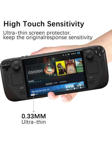 MAYtobe Protector de Pantalla para Steam Deck Oled 7" Vidrio Templado