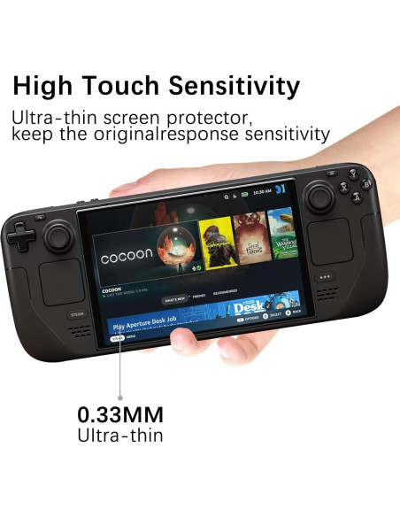 MAYtobe Protector de Pantalla para Steam Deck Oled 7" Vidrio Templado