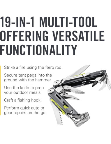 Multi-herramienta Leatherman Signal 19 en 1 para Camping