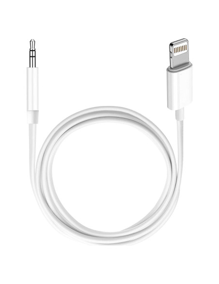 Cable AUX Apple MFi Lightning a 3,5 mm 1,01 m Blanco