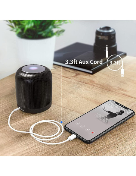 Cable AUX Apple MFi Lightning a 3,5 mm 1,01 m Blanco