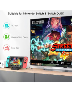 Dock para Nintendo Switch ID CHINSION 4K HDMI Type-C USB 2