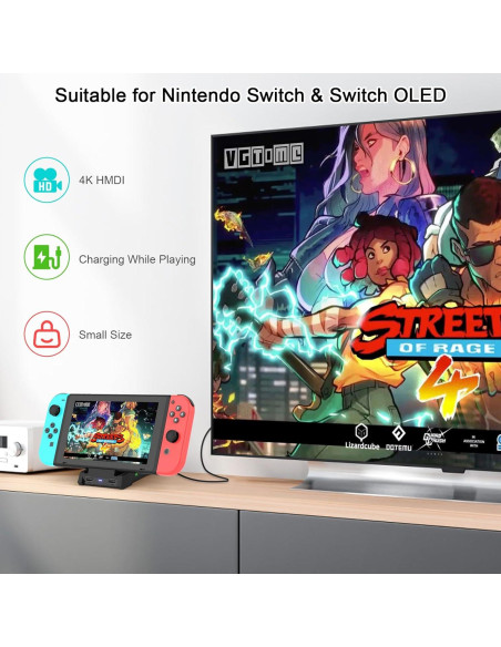 Dock para Nintendo Switch ID CHINSION 4K HDMI Type-C USB