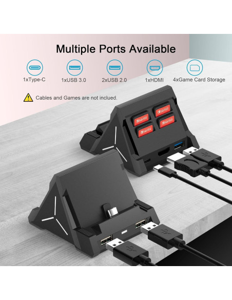 Dock para Nintendo Switch ID CHINSION 4K HDMI Type-C USB