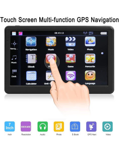 Navegador GPS NAVRUF 7" con mapas 2025 y alertas de ruta 2