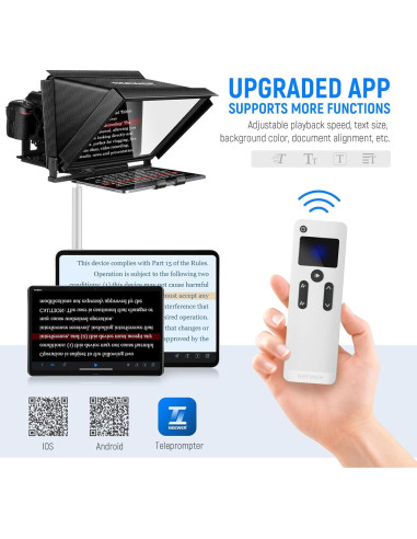 Teleprompter NEEWER X12 14" para iPad y Smartphone