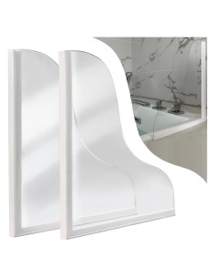 Guardias de Salpicaduras de Ducha Shinelingee 2 Piezas