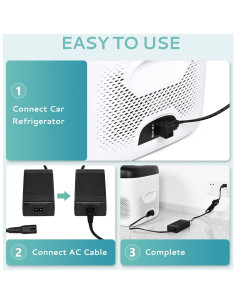 Adaptador CA EUHOMY CF-AC90W para Nevera Portátil 12V 2