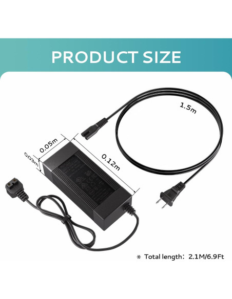 Adaptador CA EUHOMY CF-AC90W para Nevera Portátil 12V