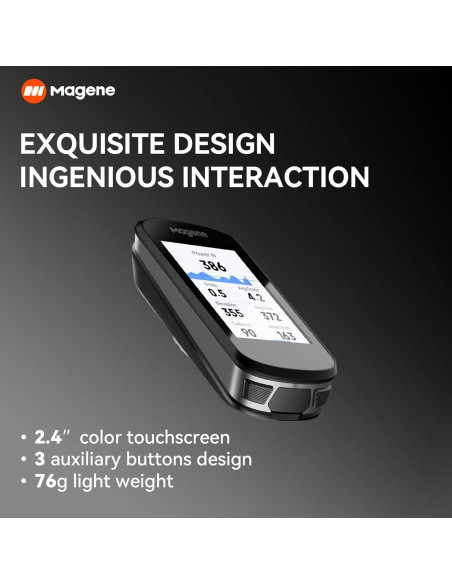 Magene C506 Computadora GPS Ciclismo 2.4" Pantalla Táctil