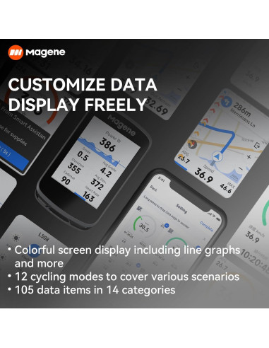 Magene C506 Computadora GPS Ciclismo 2.4" Pantalla Táctil