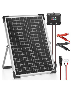 Kit Panel Solar 30W 24V Voltset Cargador Batería MPPT