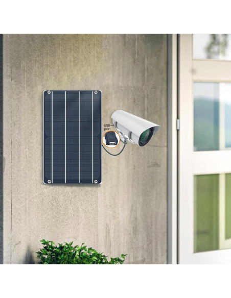 Panel Solar 6W FlexSolar USB Monocristalino IP67 27x17cm Panel Solar 6W FlexSolar USB Monocristalino IP67 27x17cm