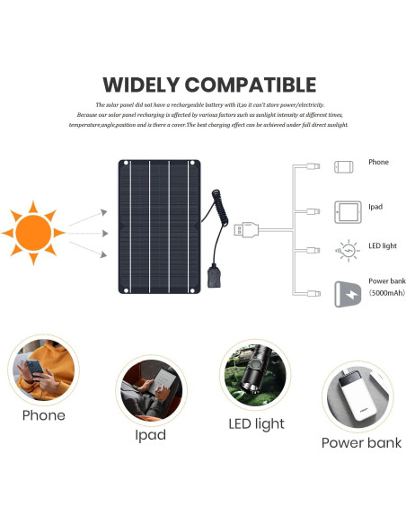 Panel Solar 6W FlexSolar USB Monocristalino IP67 27x17cm Panel Solar 6W FlexSolar USB Monocristalino IP67 27x17cm