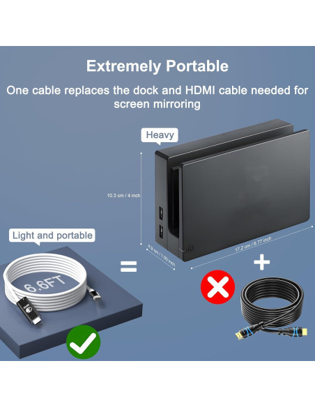 Dock portátil Gmeaou para Nintendo Switch y Steam Deck