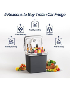 TREFAN Enfriador y Calentador 26L Portátil para Coche 2