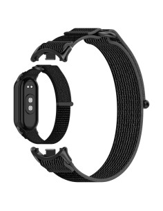 Correa de Nylon AWADUO para Xiaomi Band 9 y 8 - Negro y Gris