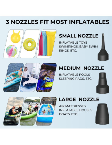 Bomba de aire eléctrica MAXEVER 8201 400L/min portátil