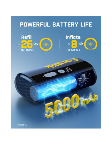 Bomba de Aire Eléctrica Fanttik X9 Ace 150 PSI Compacta