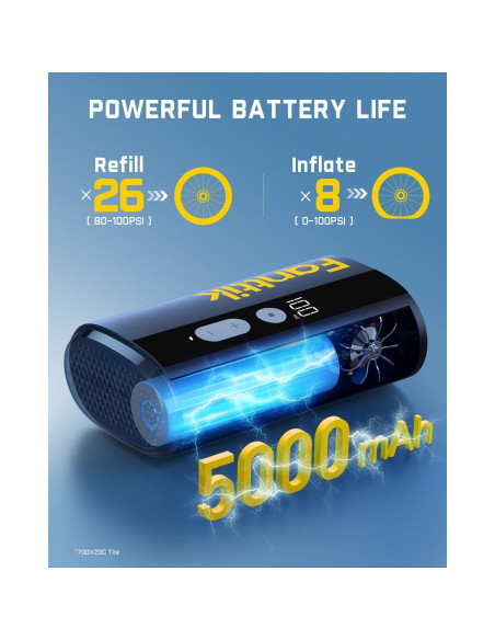 Bomba de Aire Eléctrica Fanttik X9 Ace 150 PSI Compacta