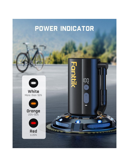 Bomba de Aire Eléctrica Fanttik X9 Ace 150 PSI Compacta