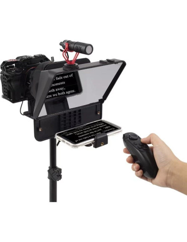 Teleprompter Inmei Portátil para Smartphone y DSLR 20.2x14.5cm