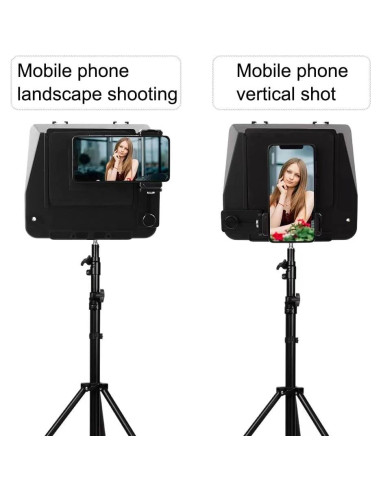 Teleprompter Inmei Portátil para Smartphone y DSLR 20.2x14.5cm