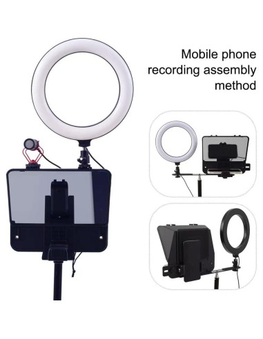 Teleprompter Inmei Portátil para Smartphone y DSLR 20.2x14.5cm