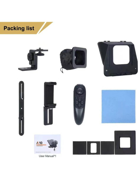 Teleprompter Inmei Portátil para Smartphone y DSLR 20.2x14.5cm