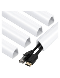 Cubierta de Cable de Esquina ZhiYo 215.9x43.18cm Blanca