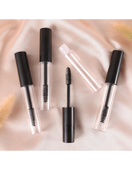 Paquete de 4 tubos de rímel vacíos ForSewian 10ml con varita