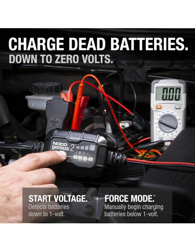 Cargador de Baterías NOCO GENIUS2 2A 6V/12V para Vehículos