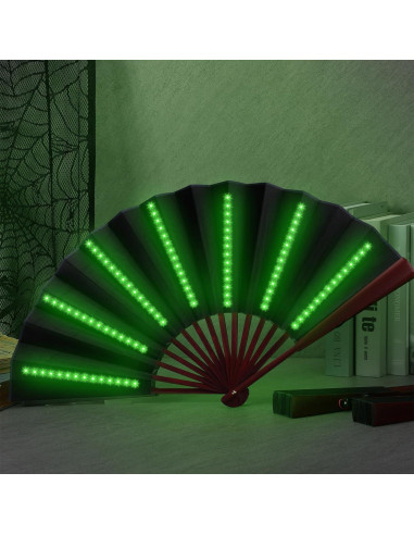 Abanico Plegable LED Roowest 6 Pcs 60 cm Colores Brillantes