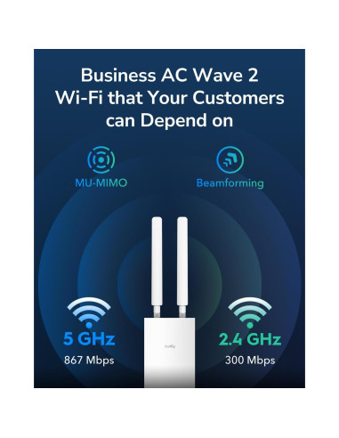 Cudy AP1300 Punto de Acceso Inalámbrico Exterior AC1200