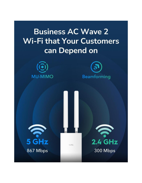 Cudy AP1300 Punto de Acceso Inalámbrico Exterior AC1200