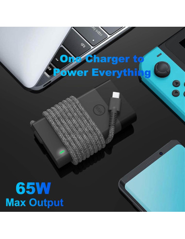 Cargador USB C 65W para HP Spectre, Envy, EliteBook