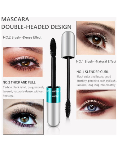 Set de 2 Máscaras de Pestañas YG LianKai 4D a Prueba de Agua