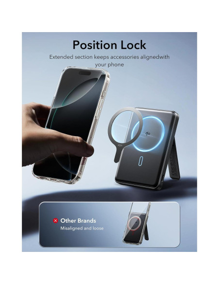 Anillo Magnético MagSafe ESR 2 Paquete Carga Inalámbrica