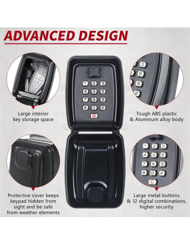 Caja de bloqueo para ventana de coche Lifronkit negra