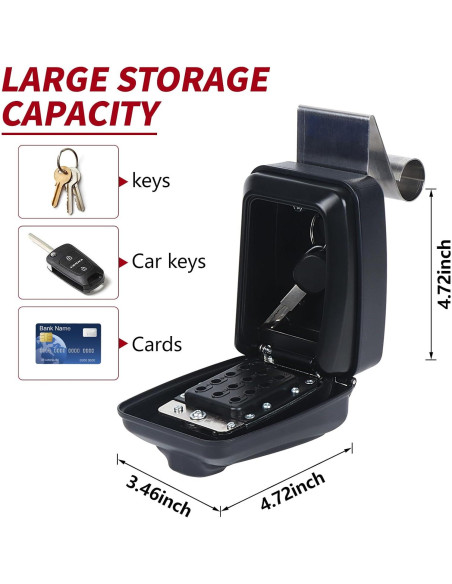 Caja de bloqueo para ventana de coche Lifronkit negra