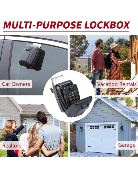 Caja de bloqueo para ventana de coche Lifronkit negra