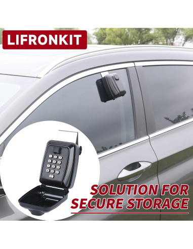 Caja de bloqueo para ventana de coche Lifronkit negra