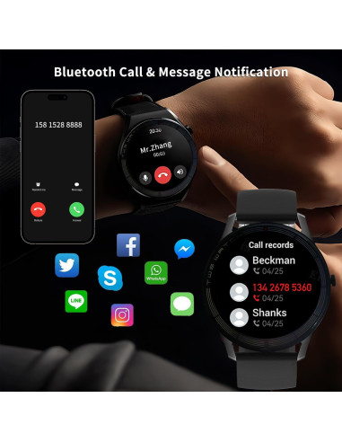 Reloj Inteligente YOUCIDI R6 con Auriculares Bluetooth 1.32"