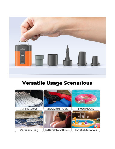 Bomba de Aire ETENWOLF AIR 3 Mini 2600 mAh con Luz LED