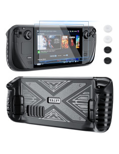 Funda GLDRAM para Steam Deck 2021 con 2 protectores y tapas