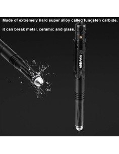 Bolígrafo Táctico 6 en 1 ANKAKA con Linterna y Autodefensa 2