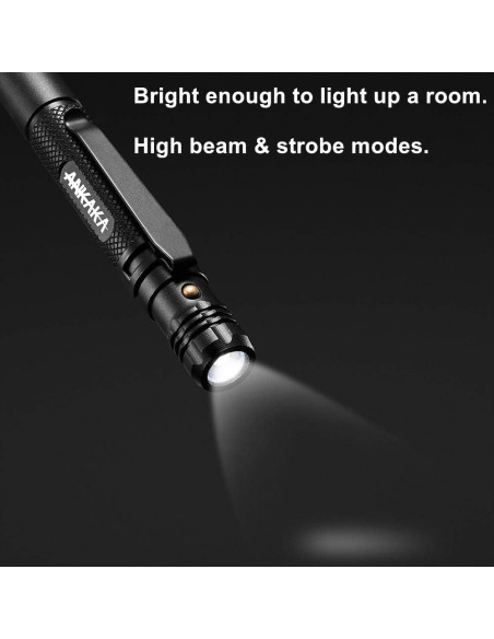 Bolígrafo Táctico 6 en 1 ANKAKA con Linterna y Autodefensa