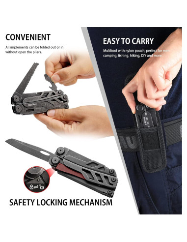 Multiherramienta NEXTOOL 16 en 1 con Tijeras y Cortadores